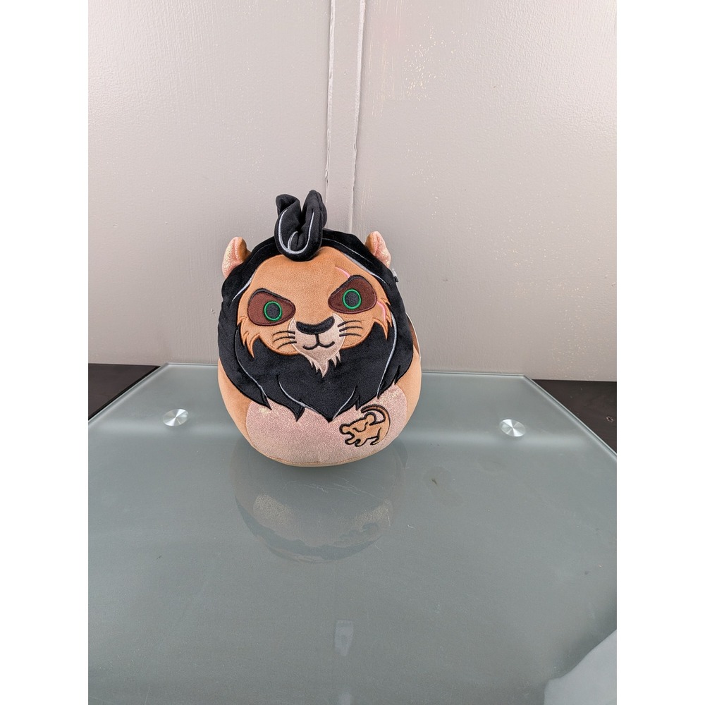 Disney Lion King Scar Squishmallows Plush 8 Inch Jazwares Brown Black Mane NWT